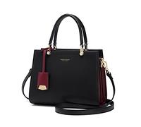 Cnoles AONELAS Cowhide Leather Tote Handbags Medium Shoulder Bags Ladies Handle Satchel Purse Tote Bag Purse for Women