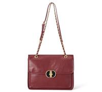Cnoles Crossbody Bags for Women Fashion Leather Shoulder Bag with Chain Strap Trendy Clutch Satchel bag Ladies Purse (Red)