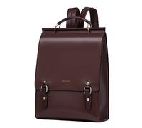 Cnolés Leather Backpack Purse For Women Fashion Ladies Vintage Bag Casual School College Travel Backpacks Large Schoolbag Daypacks