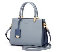 Cnoles Handbags for Women Large Capacity Tote Shoulder Bags Ladies Handle Satchel Purse, Grey, 24 * 11.7 * 18cm