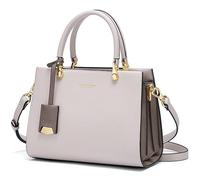 Cnoles Handbags for Women Large Capacity Tote Shoulder Bags Ladies Handle Satchel Purse, Light Grey, 24 * 11.7 * 18cm