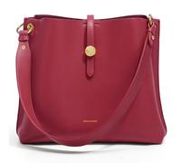 Cnoles Women Genuine Leather Designer Tote Bags Purses And Handbags For Women Fashion Ladies Top Handle Shoulder Satchel Bag (RED)