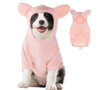 cnomg Halloween Pig Dog Costume Dog Christmas New Year Hoodie Pig Costume for Winter Autumn Halloween Cosplay New Year Apparel Outfits (Medium)