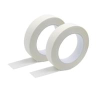 CNOYEEO 2 Rolls Masking Tape Painting, 24mm X 50M General Purpose Painters Masking Tape, White Decorators Adhesive Tape, for Crafts DIY and Artists Painter