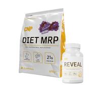 CNP Professional Diet MRP, Low Calorie Meal Replacement, 21g Protein with Patented Digezyme Fortified with Full Spectrum Vitamins & Minerals, 975g, 4 Flavours (Chocolate)