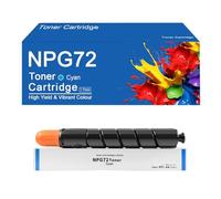 CNPG72 Toner Cartridges High Yield Replacement for Canon iR ADV C7565 7570 7580 Printer, Easy to Install and Use,CNPG72-Cyan