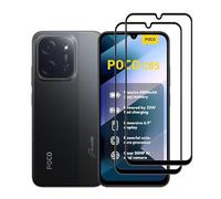 CNPUTAO for Redmi 15C 4G / Xiaomi Poco C85 4G Screen Protector Tempered Glass, Full Coverage HD Anti-Scratch Bubble-Free Tempered Film with High Response [2 Pack]