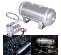 CNRAQR 150 PSI Air Compressor with 1.6 Gallon 200 PSI Air Tank Aluminum Air Compressor Onboard System 12V 1/4NPT for Train Truck Trailer Train Auto Air Lift Suspension Heavy Duty Air Horn Compressor