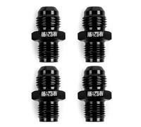 CNRAQR 6AN Male to 1/2 x 20 Inverted Flare Thread Adapter Fitting Aluminum 4Pcs