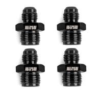 CNRAQR 6AN Male to 5/8 x 18 Inverted Flare Thread Adapter Fitting Aluminum 4Pcs