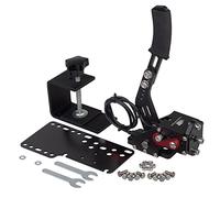 CNRAQR PC Racing Game USB Handbrake for 16Bit SIM for Racing Games, Compatible with G27 G29 G920 G923 T500 T300 Simulate Linear Handbrake(With Fixing Clip and Plate