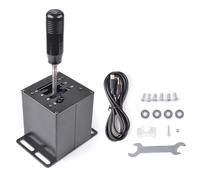 CNRAQR PC USB Simulator Shifter 6+R H Gear Shifter for Logitech G29/G27/G25/G920, T300RS/GT, Compatible with Gearshift PC Windows Steering Wheel for ATS ETS Dust WRC Sim Racing Game