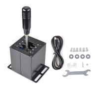 CNRAQR PC USB Simulator Shifter 7+R H Gear Shifter for Logitech G29/G27/G25/G920, T300RS/GT, Compatible with Gearshift PC Windows Steering Wheel for ATS ETS Dust WRC Sim Racing Game