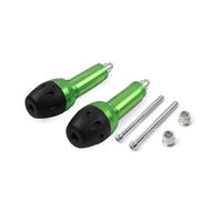 Cnredl39 2pcs & 1pair 8MM, 10MM Aluminum Frame Protection Bar Crash Slider Falling Protector Green For Universal Motorcycles M12 Motorbike