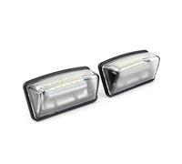 Cnredl39 2PCS Car LED White License Plate Lights Assembly Exterior Auto Number Plate Frame Light Lamps for Crown Reiz 2005-2010