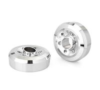 Cnredl39 2Pcs Tips Frame Cover Pipes End Cap Alloy Chrome for R NINE T 2014-2016 Motorbike