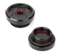 Cnredl39 CNC Aluminum Universal Oil Filler Plug Cap Screw Bolts for KL250 1983-2005 / Ninja ZX-6/ZX600 1990-2002, Red