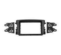 Cnredl39 Stereo Dash Fascia Kit 2DIN Car Stereo Fascia Dash Panel Frame ABS For SMART For Tw