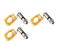 Cnrfeoap 3Pcs Camping Whistles Survival Lifesaving Stainless Steel Whistles With Lanyard For Coaching Referees Outdoor Activity