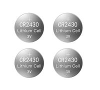 Cnrfeoap 5Pcs Replacement Button Battery 3V CR2430 Cell Coin Lithium Batteries Watch Computer LED Light Electronic Toy Button Cell Battery