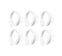 Cnrfeoap 6Pcs Clear Polyethylene Bird Feeder Cups For Parrots Canaries Detachable Food Water Dispenser With Hooks Easy Install & Unstained Bird Feeder For Parakeets