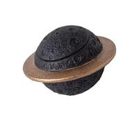 Cnrfeoap Cement Pet Memorial Urn With Planet Sculpture Weatherproof Ashes Container For Indoor Outdoor Tributes Outdoor Pet Ashes Storage