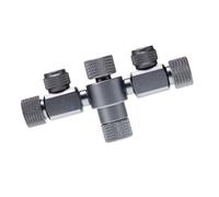 Cnrfeoap CO2 Bubbler For Aquarium Aluminum Alloy Bubble Counter With Unidirectional Design Prevents Backflow 1 To 2 Outlet