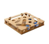 Cnrfeoap Cognitive Development Cats Puzzles Toy Natural Wood Design Interactively Hide Seek Game For Playing Mental Stimulation Cats Toy