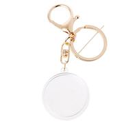 Cnrfeoap Coin Case Keyring With Soft Pad Souvenir Commemoratives Medals Holder Keychain Medallions Collection Box Key Chain