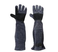 Cnrfeoap Heavy Duty Scratch-Resistant Pet Gloves For Training Grooming & Veterinary Care With Arm Flexible Movements Pet Gloves