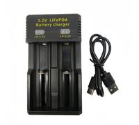 Cnrfeoap Multi Size LiFePO4 Battery Charging Case with LED Lights for 3.2V 14500 10440 18650 Batteries Battery Charging