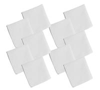 Cnrfeoap Pack Of 10 Soft Cotton Handkerchiefs White Pocket Squares With High Absorbency And Durability For Student Dye Art Edge Handkerchiefs