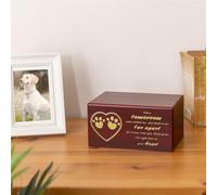 Cnrfeoap Pet Cremation Box For Dogs Cats Ashes Pet Memorial Keepsakes Urns With Memorial Word Pet Coffins Box Keepsakes Ashes Box