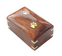 Cnrfeoap Urn Pet Dog Urns Memorial Cremation Box Keepsakes Wood Resistant Wear Lovely Accessory Compact Household For Dogs Ashes Urns For Cats Wood