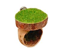 Cnrfeoap Wooden Pet Hideouts Shelter Cave With Design For Jumping Spiders And Reptiles Terrarium Landscape Accessory Ventilated Reptiles Terrarium Box