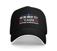 CNRHUILT Baseball Cap are We Great Yet Just Feel Embarrassed Casual Trucker Breathable Snapback Men Women Classic Hat