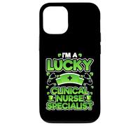 CNS St Patricks Day - I'm a Lucky Clinical Nurse Specialist Case for iPhone 12/12 Pro