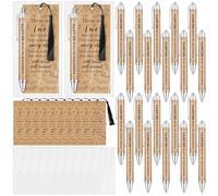 CNSJ 20 Set Funeral Pens Memorial Funeral Favours for Guests Memorial Service Ballpoint Pens and Poem Prayer Bookmarks Celebration of Life Sympathy Condolence Bereavement Remembrance Gifts