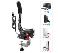 CNSPEED Upgrade 2-in-1 64 Bit USB Handbrake for G920 Compatible with Xbox/Xbox series S/Xbox series X + PC Computer System for Simulated Racing Games with Non-Contact Plus Hall Sensor with Clamp