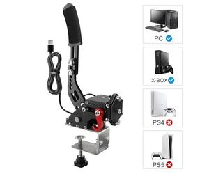 CNSPEED Upgrade 2-in-1 64 Bit USB Handbrake for G920 Compatible with Xbox/Xbox series S/Xbox series X + PC Computer System for Simulated Racing Games with Non-Contact Plus Hall Sensor with Clamp