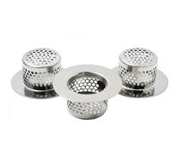 CNSZNAT Bathtub Drain Cover, Bathroom Sink Strainer, Drain Hair Catcher for Bathtub Laundry Utility Sink, Fit Hole Size from 1.55" to 1.8" and Depth Than 1" (3-Pack)