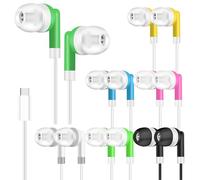 CNSZSLZ 30 Pack USB Type C Kids Earbuds Bulk,Wired Earphones for Classroom