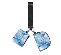 CNTDBU Abs Six Wristlet Keychain Wallet For Women-Small Wrist Bag For Keys Cards, 2 Pack Zip Pouch For Running Gym Travel, Outdoor Sports