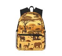 CNTDBU African grassland animals Lightweight Backpack for Women Men-Casual Daypack for Travel Work, Laptop Bag for Daily Commute