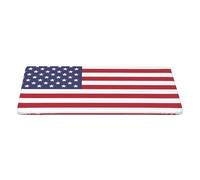CNTDBU American Flag Elastic Edge Table Cover 5ft-Waterproof Oil Proof Fitted Tablecloth, Stain Resistant Square Table Cover For Dining Party