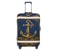 CNTDBU Anchor Rope Knot L Stretchy Suitcase Cover-Elastic Luggage Protector for Travel, Scratch Resistant Fit Most Suitcases