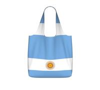 CNTDBU Argentine flag Packaway Shopping Tote-Lightweight Reusable Foldable Bag for Groceries, 25L Travel Rucksack with Drawstring for Work Gym