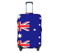 CNTDBU Australian Flag L Stretchy Suitcase Cover-Elastic Luggage Protector for Travel, Scratch Resistant Fit Most Suitcases