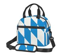 CNTDBU Bavarian Diamond Thermal Lunch Tote for Work-Insulated Food Bag with Adjustable Shoulder Strap, Leakproof Cooler for Daily Use