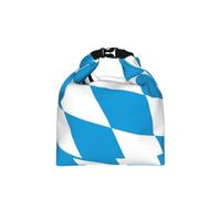 CNTDBU Bavarian Flag Roll Top Lunch Bag for Work-Insulated Cooler Tote with Adjustable Size, Leakproof Food Carrier for Daily Use